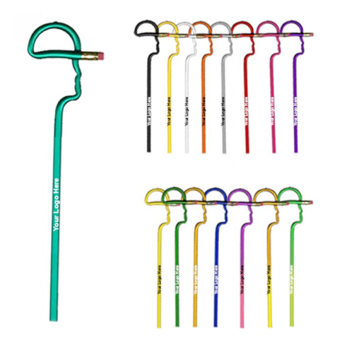 Custom Printed Baseball Cap Shaped Pencils