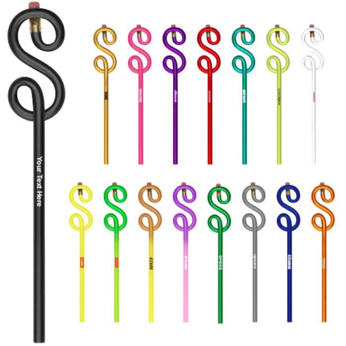 Custom Printed Dollar Sign Shaped Pencils