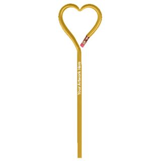 Printed Royal Heart Shaped Pencils