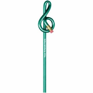 Printed Treble Clef Shaped Pencils