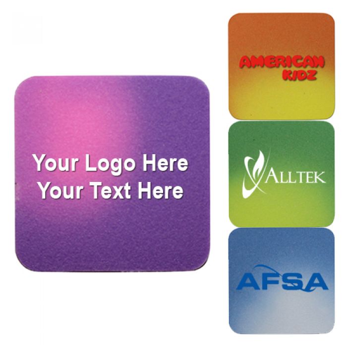 Custom Imprinted Square Shaped Mood Die Cut Erasers
