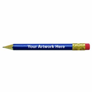 ized Round Golf Pencil with Erasers