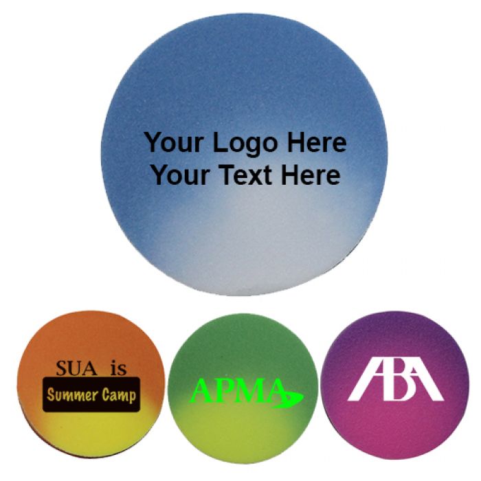 Logo Imprinted Circle Shaped Mood Die Cut Erasers