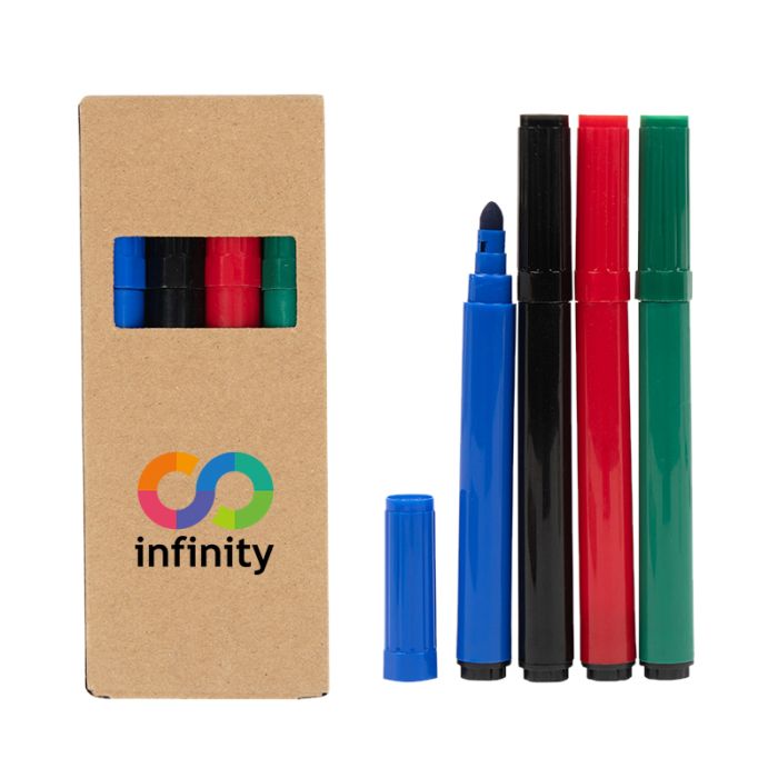 Custom 4 Piece Washable Marker Sets
