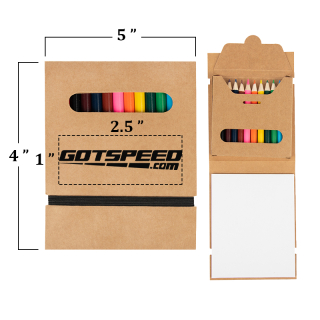 12 Piece Colored Pencil Set with Papers