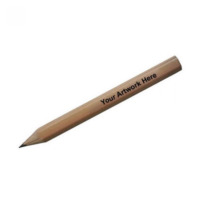 Promotional Hex Natural Finished Golf Pencils