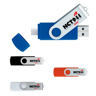 32 GB On The Go USB 2.0 Type C Flash Drives