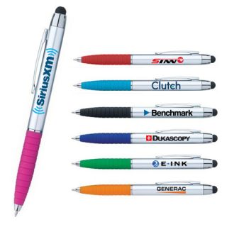 Promotional Good Value Silver Cool Grip Stylus Pens