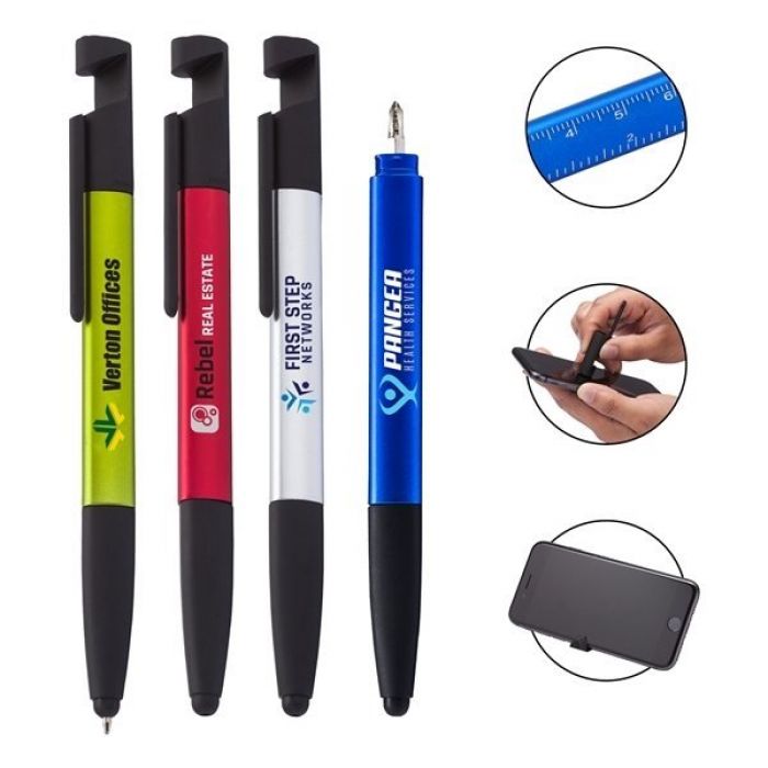 Custom Multiplicity 8 in 1 Multi Function Pens