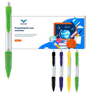 ized Grip Banner Pens