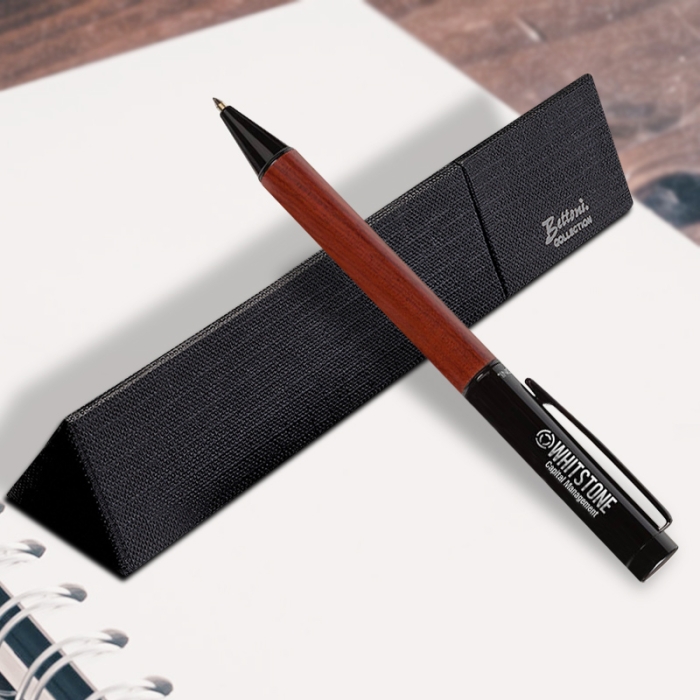 Promotional Bettoni® Alicante Ballpoint Pens with Wood Barrel