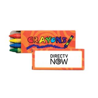 Custom Imprinted 4 Pack Crayons
