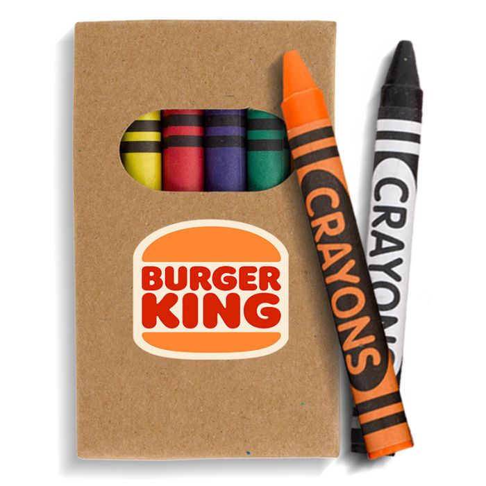 Custom Imprinted 6-Piece Crayon Sets