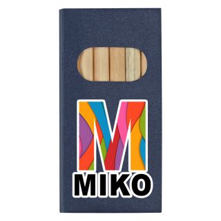 Printed 6-Piece Colored Pencil Sets
