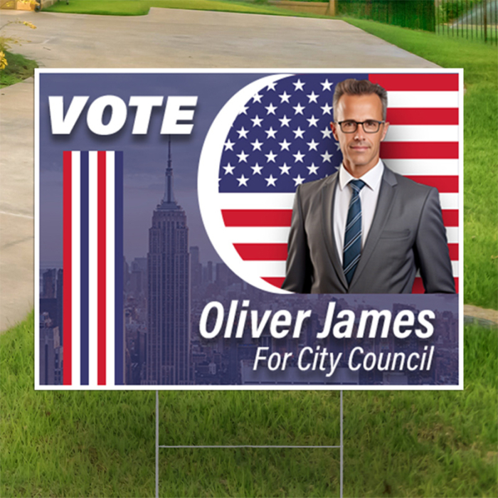 24" x 18" Custom Political Yard Signs - Full Color