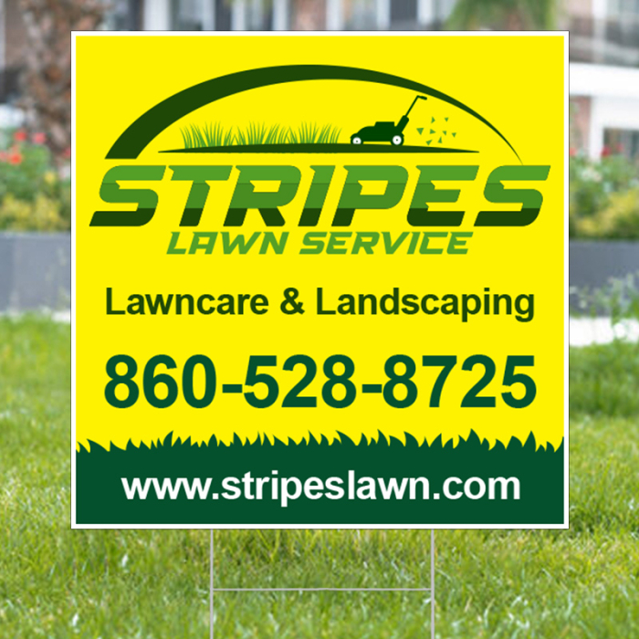 24" x 24" Custom Garden Lawn Signs - Full Color