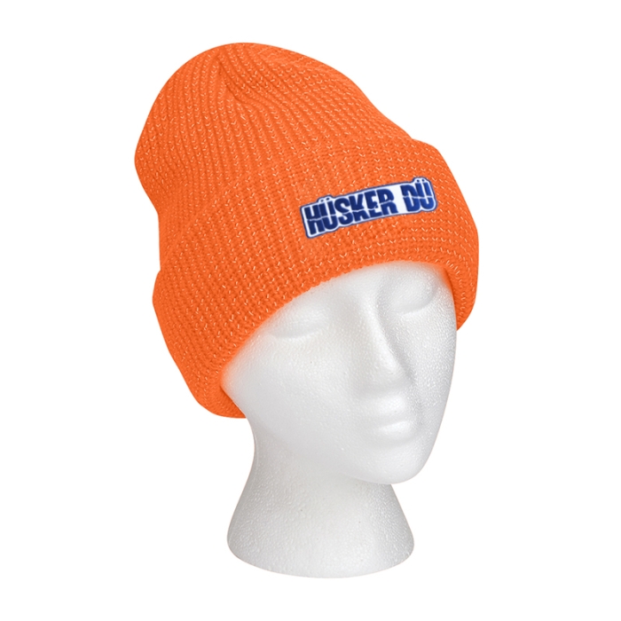 Custom Go and Glow Reflective Beanies with Cuff