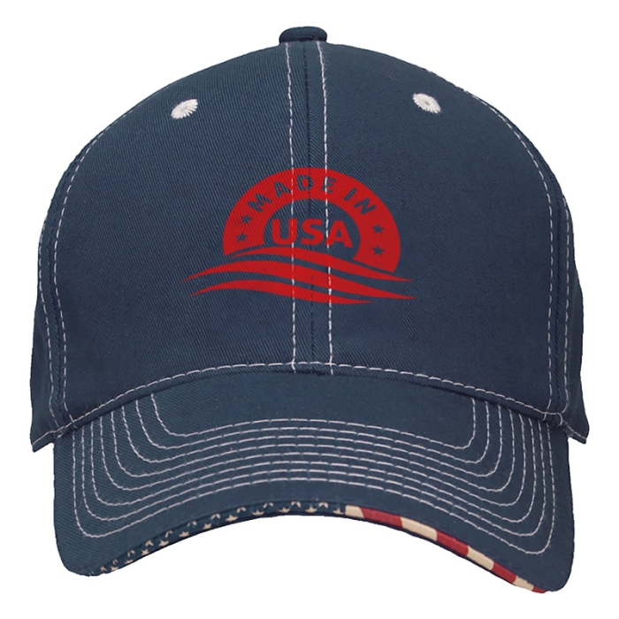 Custom Printed Patriotic Caps