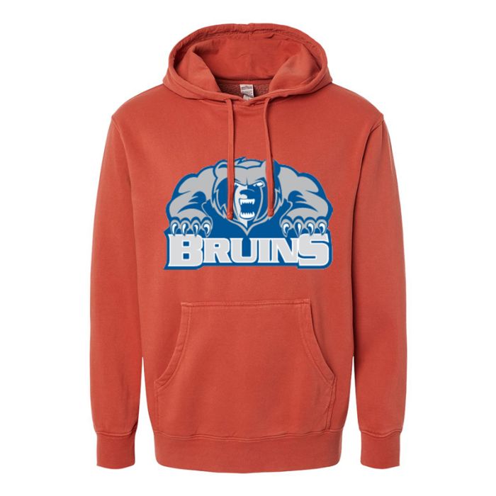 Custom Unisex Midweight Pigment Dyed Hooded Sweatshirts