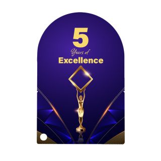 5 Inch Arch Rectangle Acrylic Awards