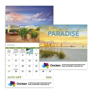 Beach Paradise Stapled Calendars