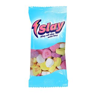 Clear Plastic Snack Pack Bags with Conversation Hearts