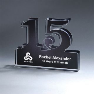 ized Freestanding 15 Year Anniversary Awards