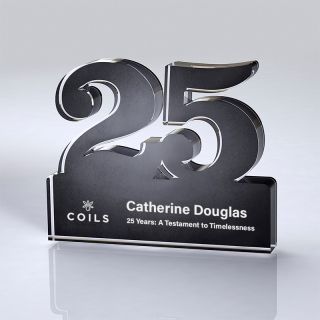 Freestanding 25 Year Anniversary Awards