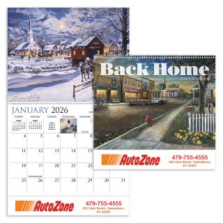 Printed Back Home Appointment Spiral Wall Calendars