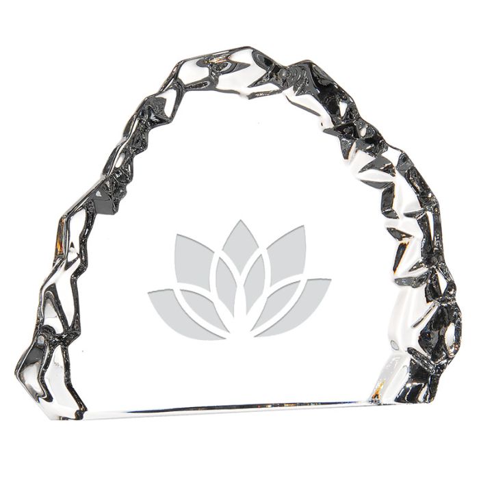 Custom Printed Carved Crystal Awards
