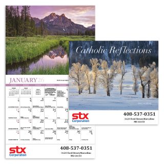 Printed Catholic Reflections Appointment Stapled Wall Calendars
