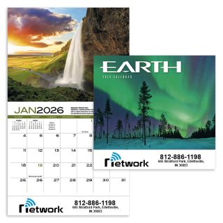 Printed Earth Appointment Stapled Wall Calendars