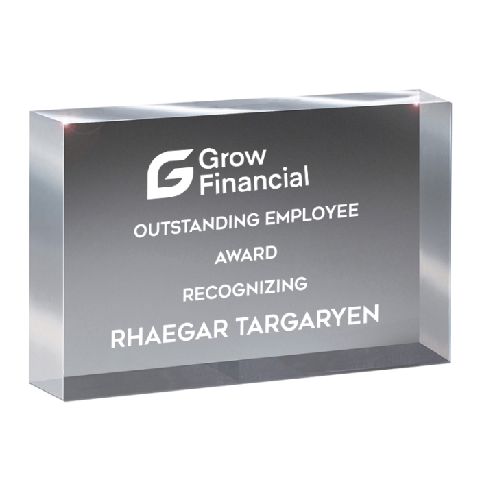 Personalized Medium Freestanding Block Awards