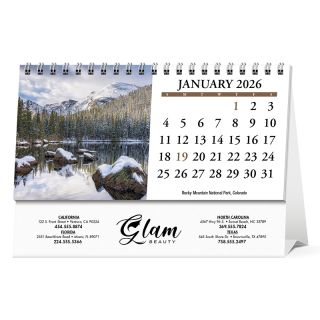 Scenic America Desk Tent Calendars