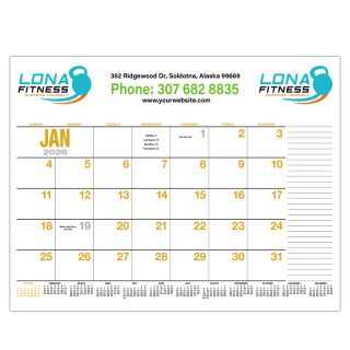 ized 13-Month Desk Pad Calendars