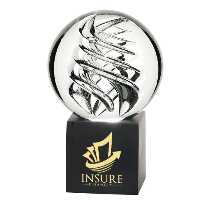 Customized Frosted Swirl Awards-Large