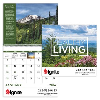 ized Healthy Living Spiral Calendars