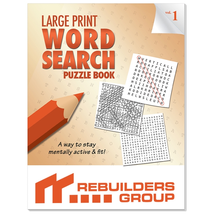 Customized Large Print Word Search Puzzle Books