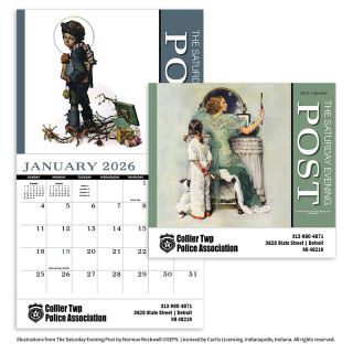 ized Saturday Evening Post Appointment Stapled Wall Calendars