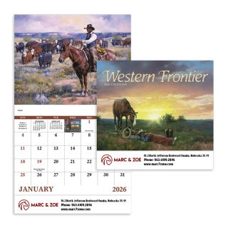 ized Western Frontier Stapled Calendars