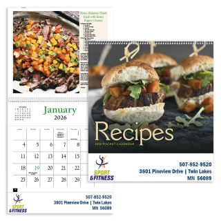 Recipe Pocket Wall Calendars
