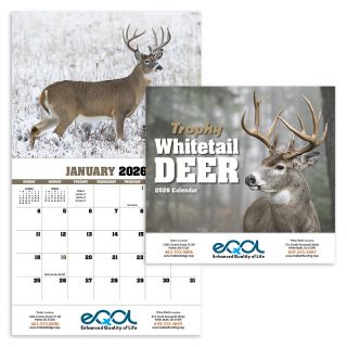 Trophy Whitetail Deer Appointment Stapled Wall Calendars
