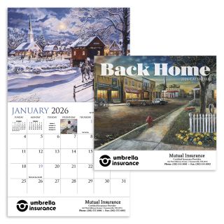 Back Home Appointment Stapled Wall Calendars
