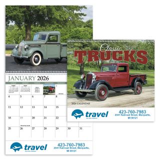 Classic Trucks Appointment Spiral Wall Calendars