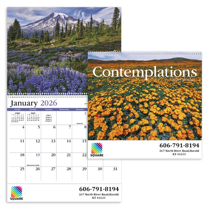 Personalized Contemplations Appointment Spiral Wall Calendars
