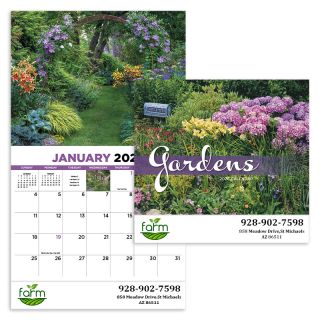 Gardens Appointment Stapled Wall Calendars