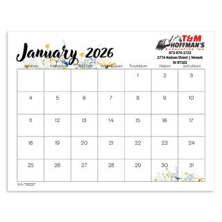 Small Monthly Floral Desk Pads