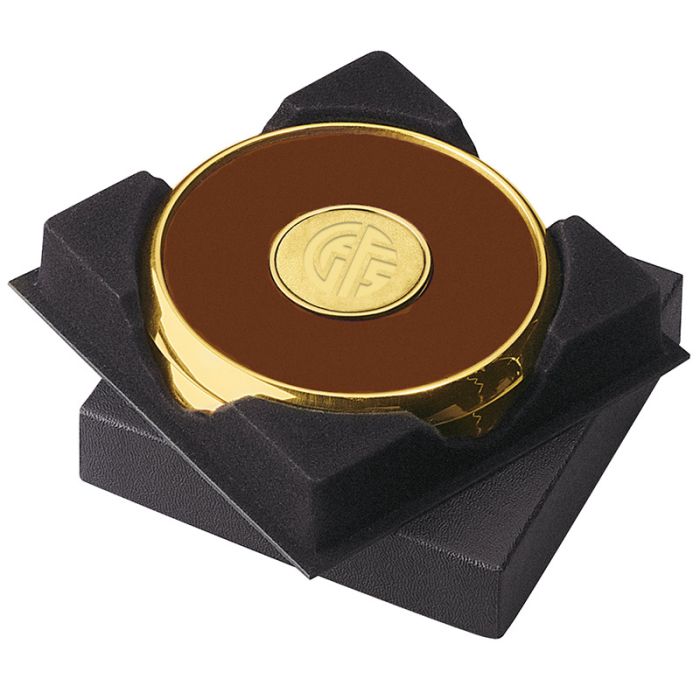 Personalized Two Coasters in Deluxe Black Flocked Gift Box