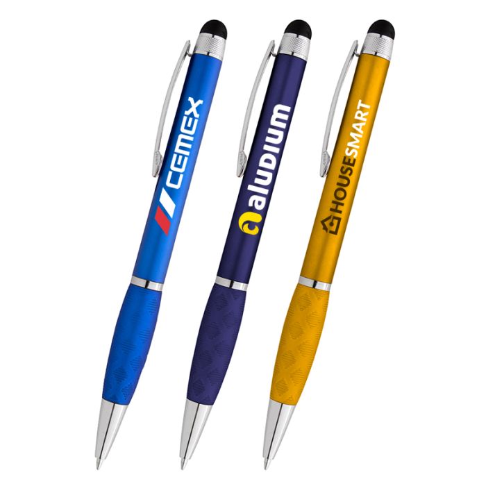 Promotional Crisscross Grip Stylus Pens