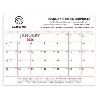 Red and Black Desk Pads